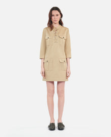 Short Safari Dress | Women | Beige