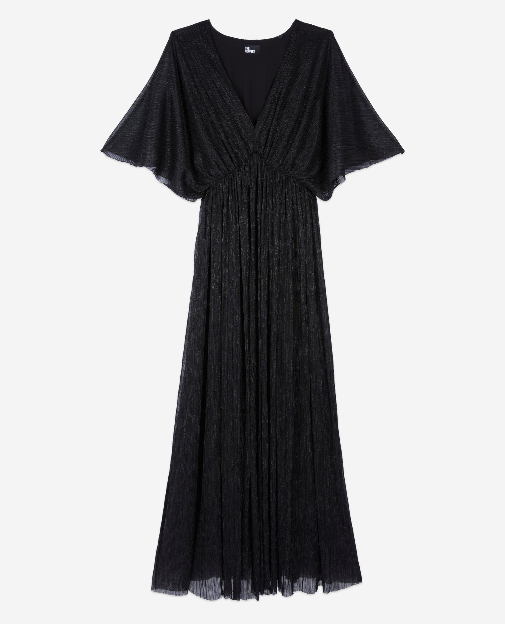 Metallic Jersey Long Dress | Women | Black