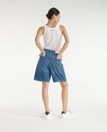 Shorts With Cuffs | Women | Blue Denim