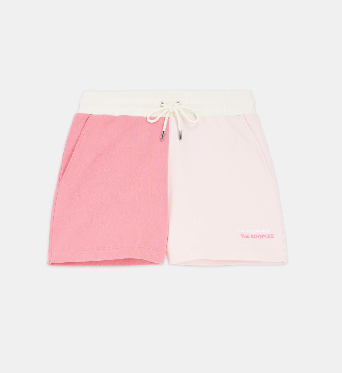 Cotton Modal And Shorts With Logo | Women | Pink Ecru Black