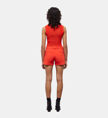 Crêpe Tailored Shorts | Women | Orange