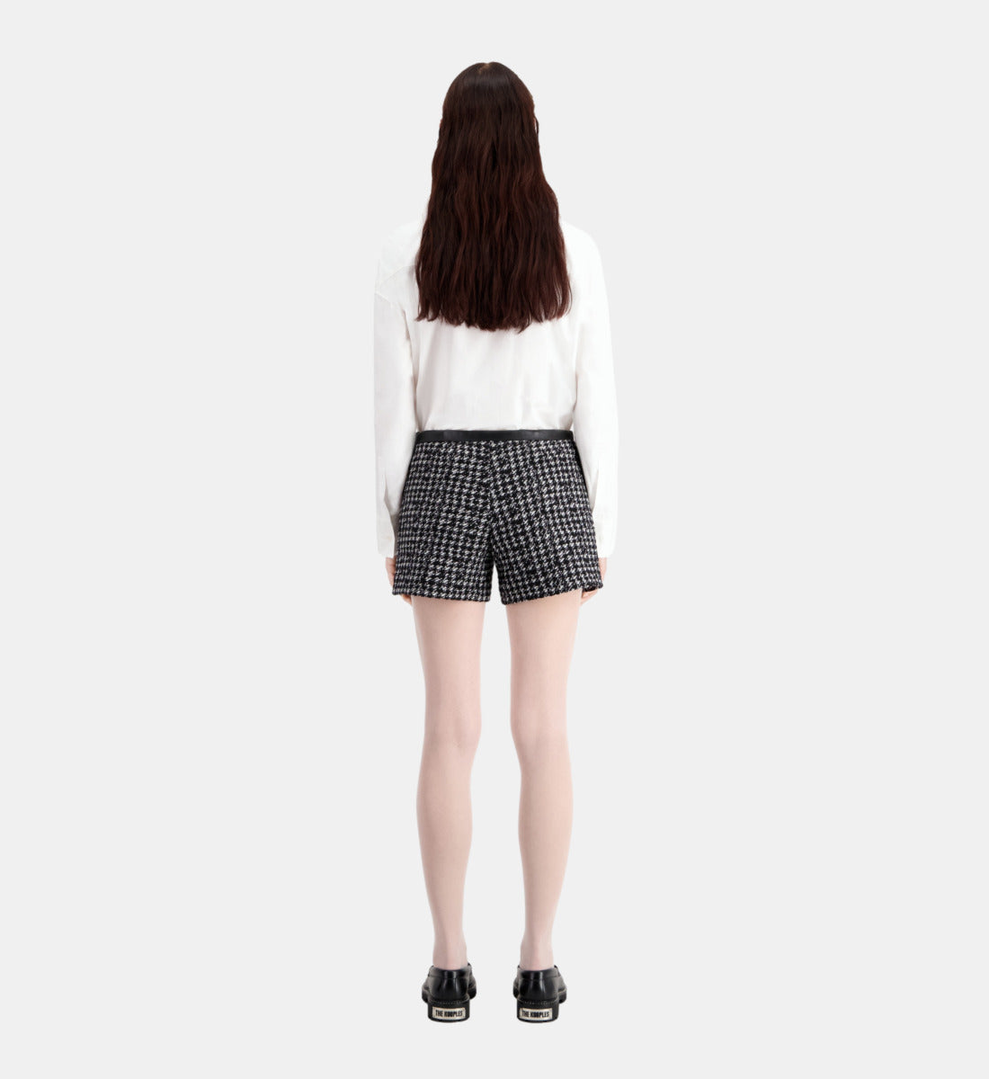 Tweed Shorts | Women | Black x White