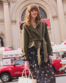 Women | Fast Car Cropped Trench | Military