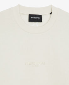 Sweatshirt In Cotton W/The Kooples Logo | Women | Ecru