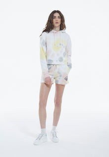 Tie-Dye Effect Cotton Sweatshirt | Women | Tie And Dye Multicolor