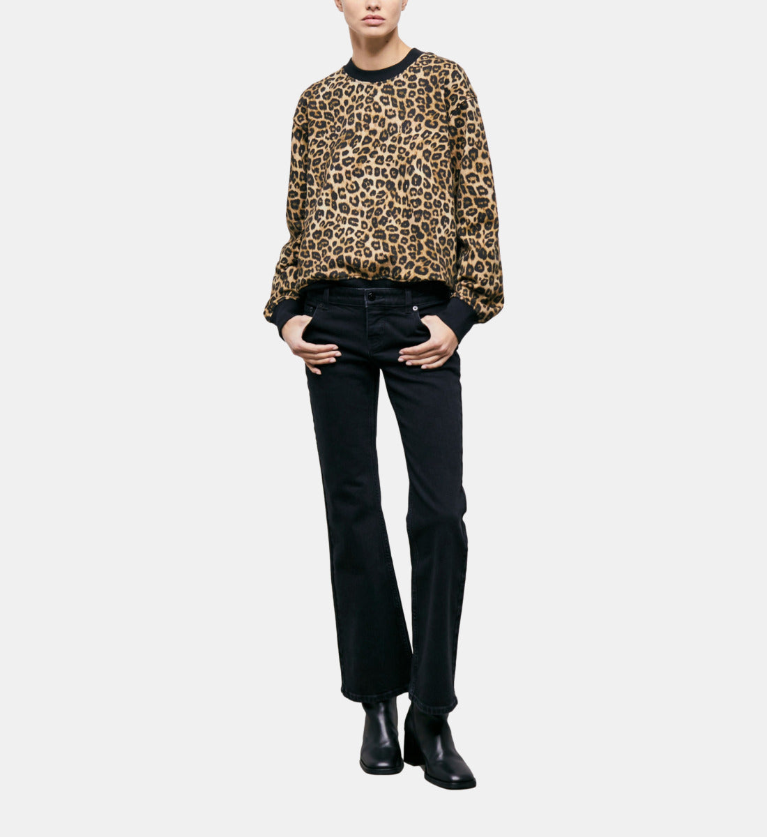 Print Sweatshirt | Women | Leopard