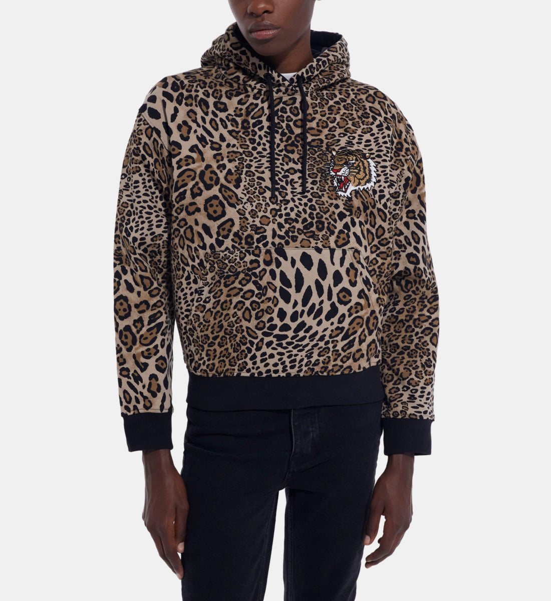 Cotton Sweatshirt With Print | Women | Leopard