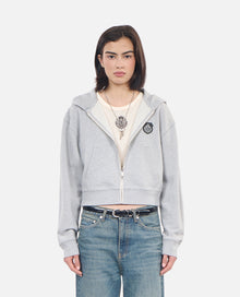 Blazon Hoodie | Women | Light Grey Melange