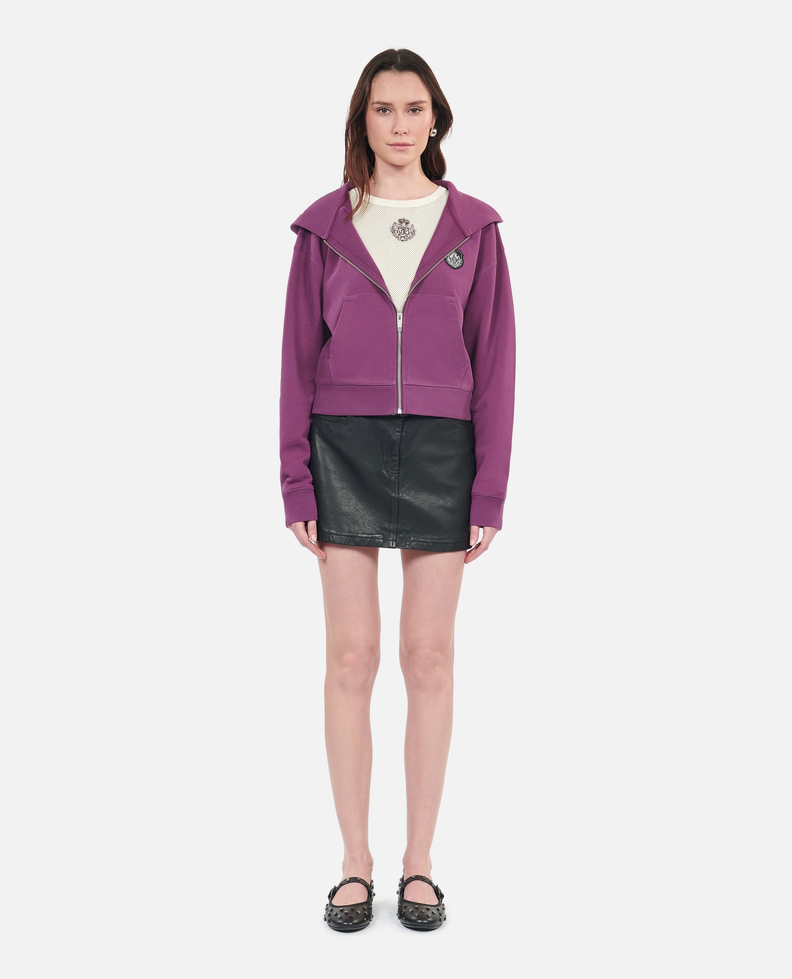 Purple Blazon Hoodie | Women | Prune