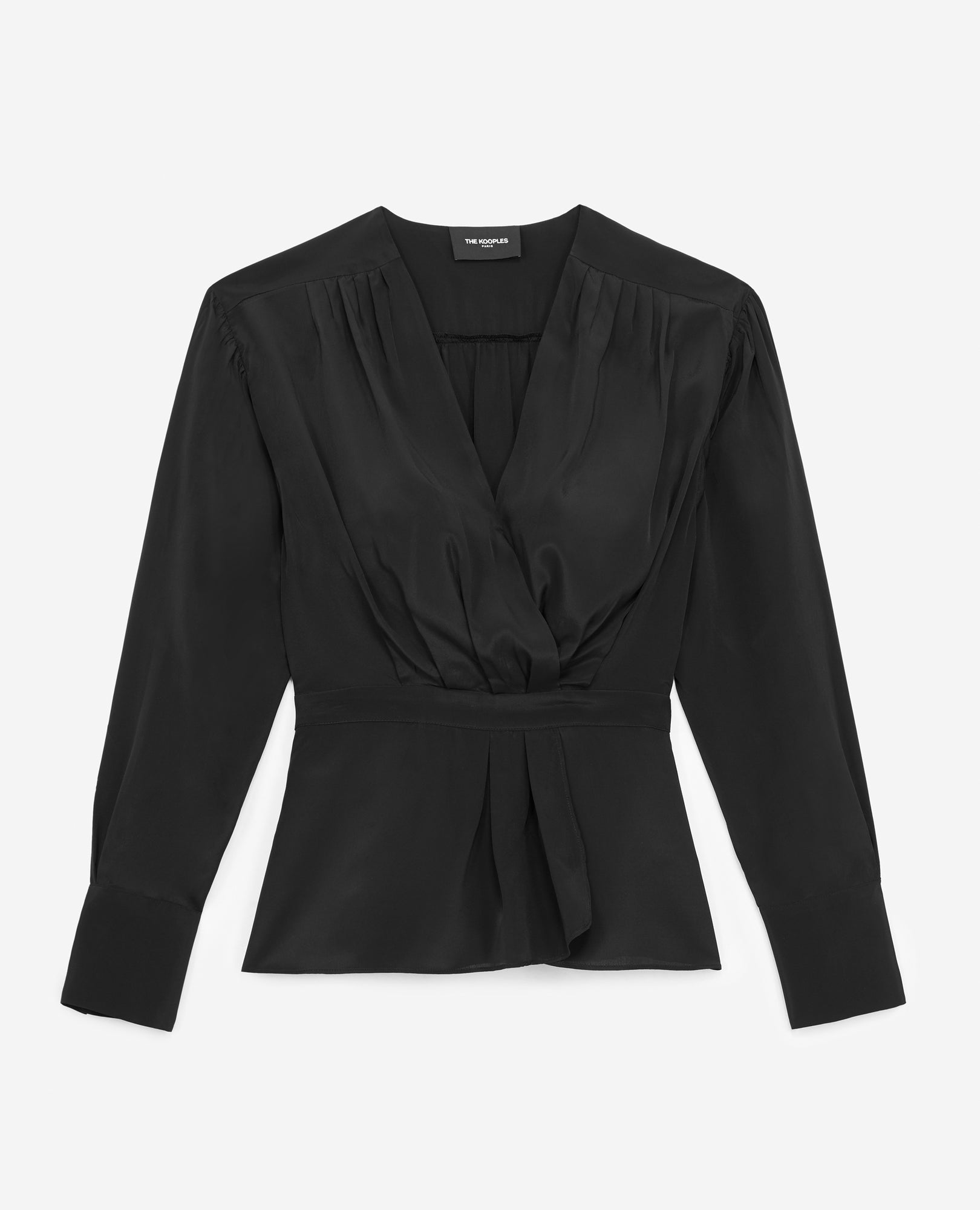 Flowing Draped Top | Women | Black