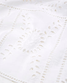 Embroidered Top W/ Long Frilly Sleeves | Women | White