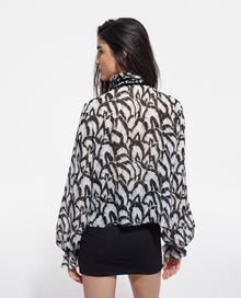 Printed Top | Women | Off White x Black