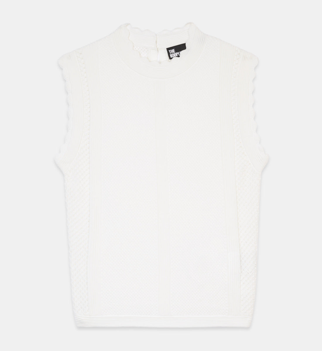 Openwork Knit Top | Women | White