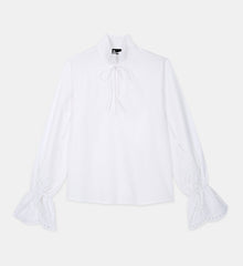 Blouse With Broderie Anglaise | Women | White