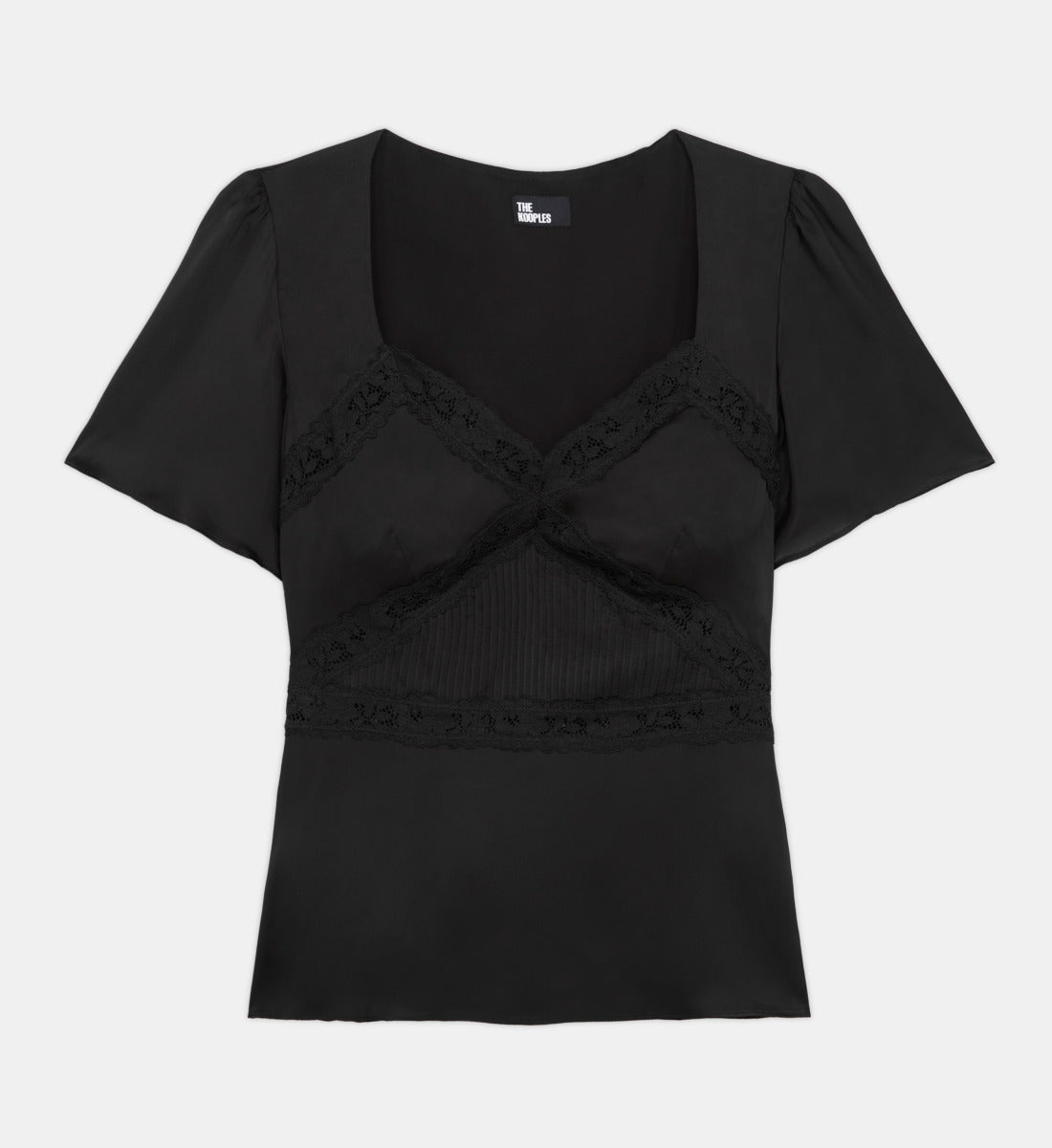 Top With Lace Details | Women | Black