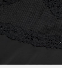 Top With Lace Details | Women | Black