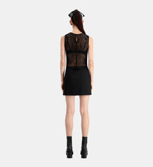 Short Lace Top | Women | Black