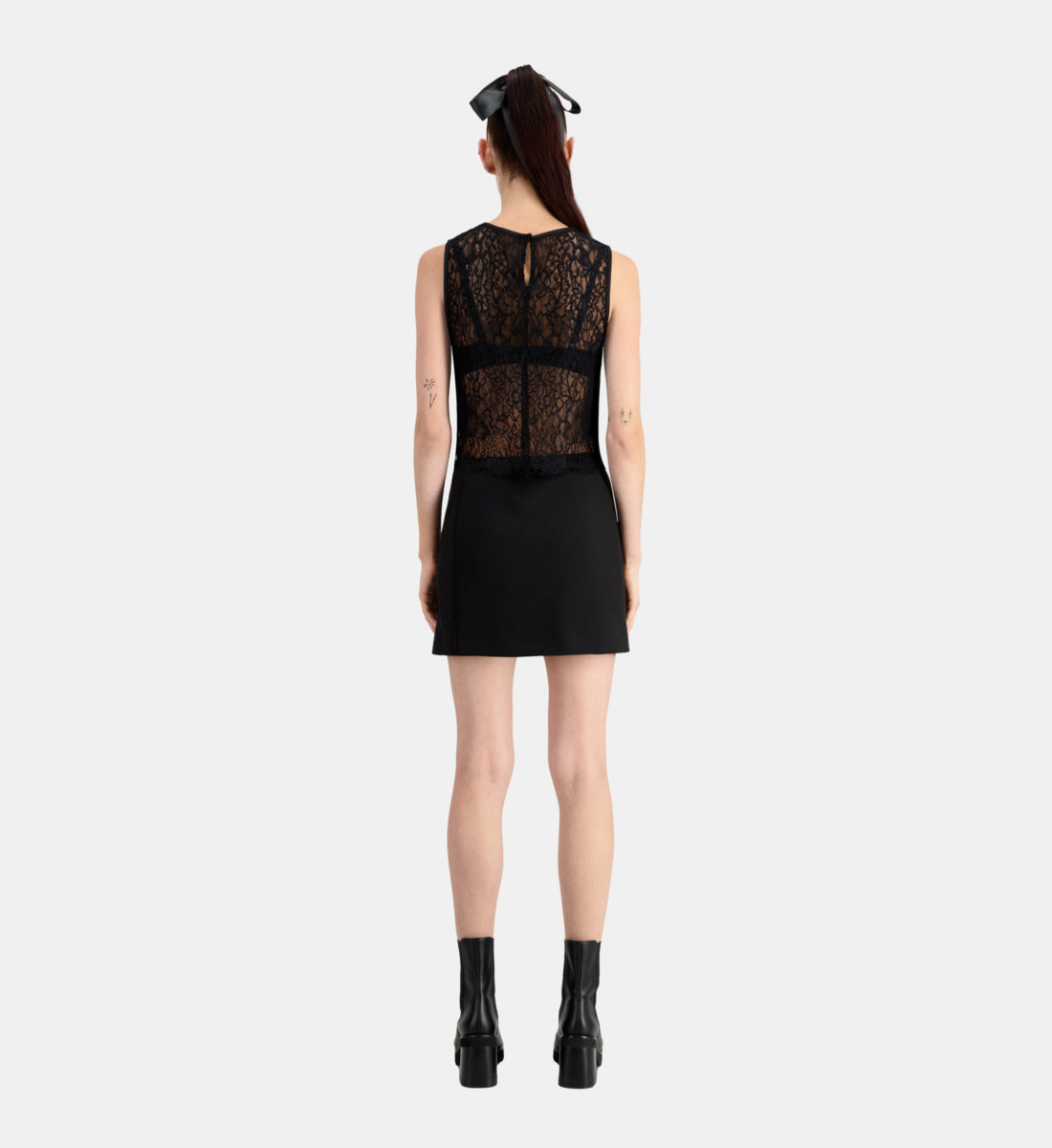 Short Lace Top | Women | Black