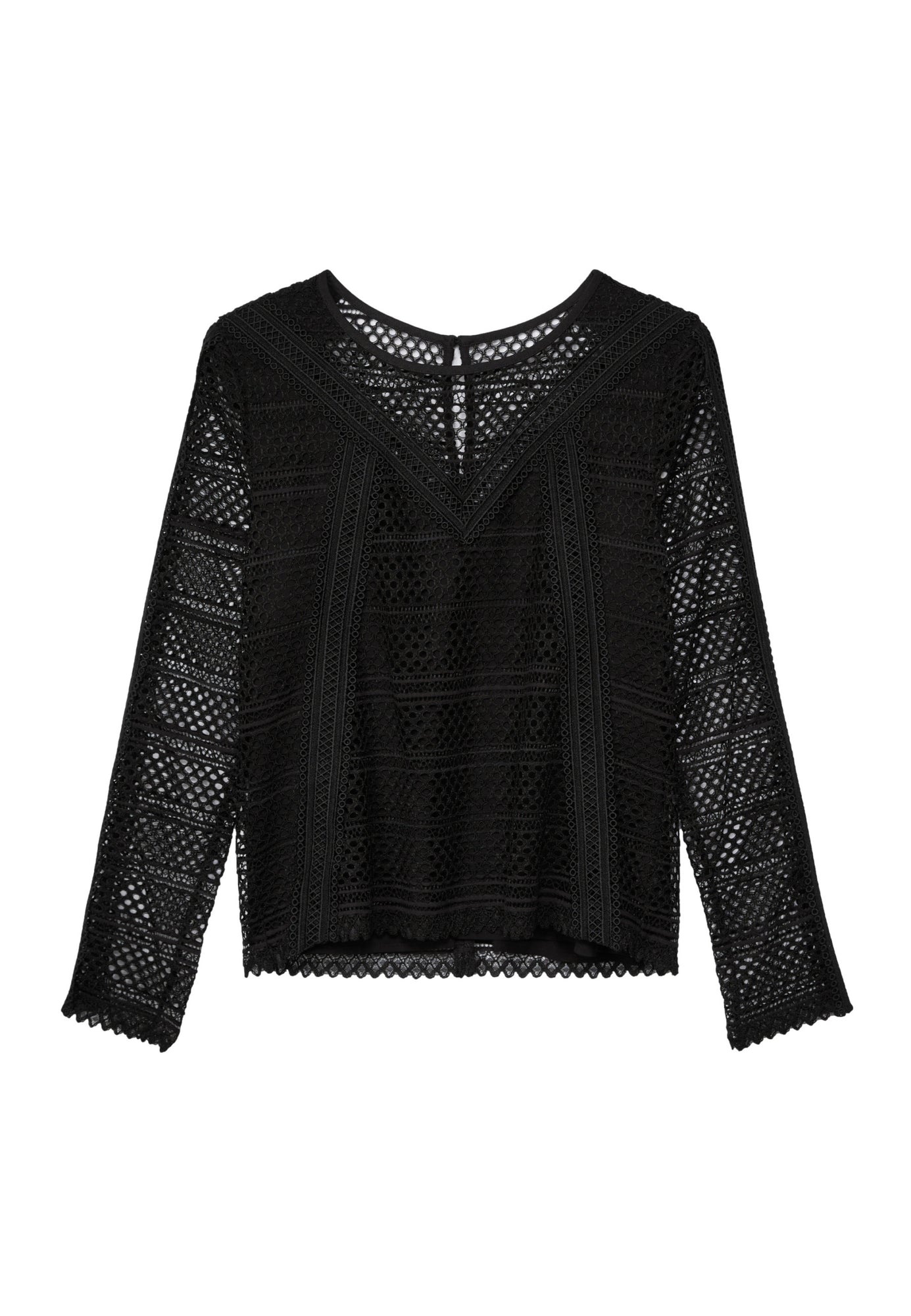 Guipure Top | Women | Black