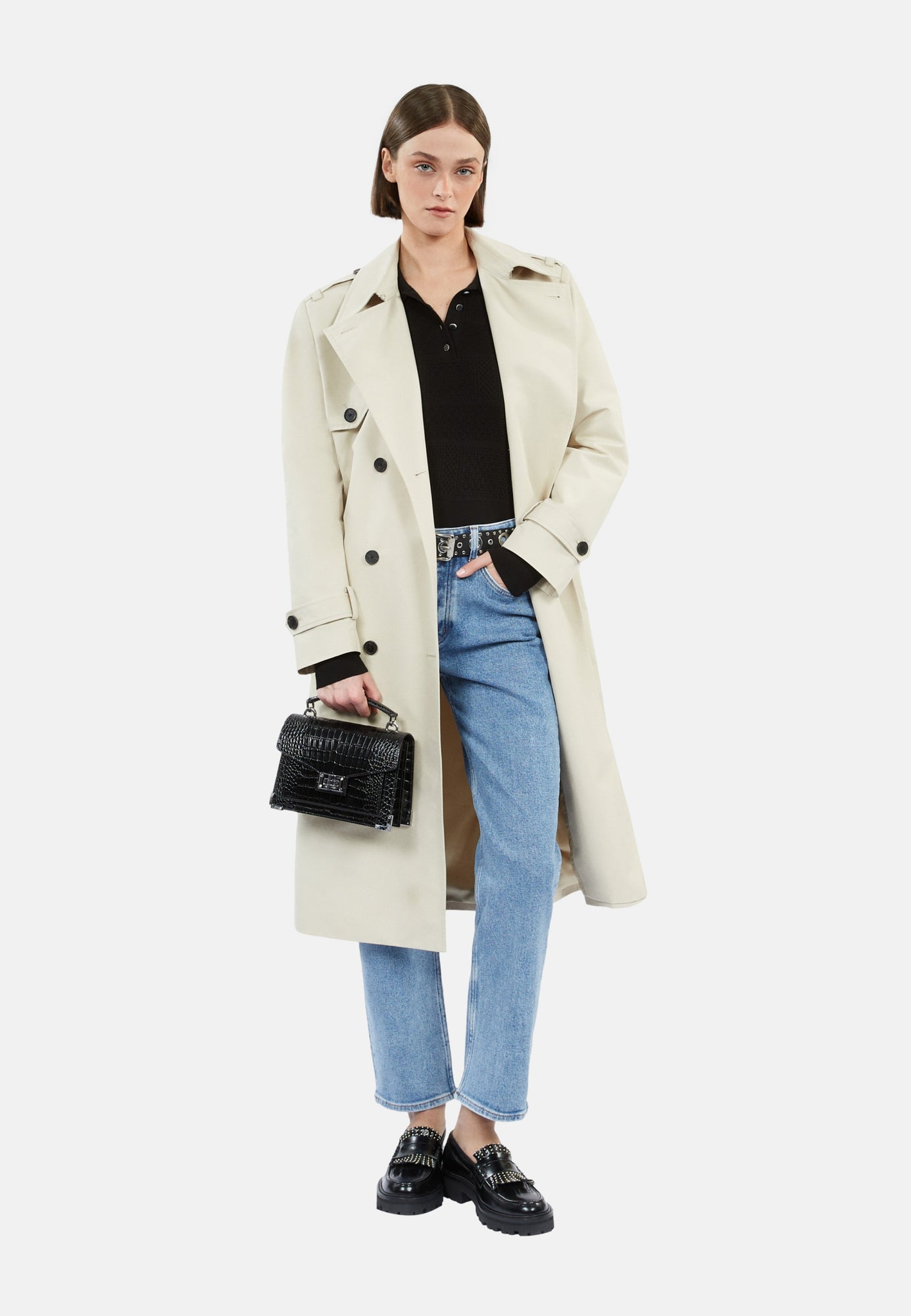 Long Trench Coat | Women | Beige