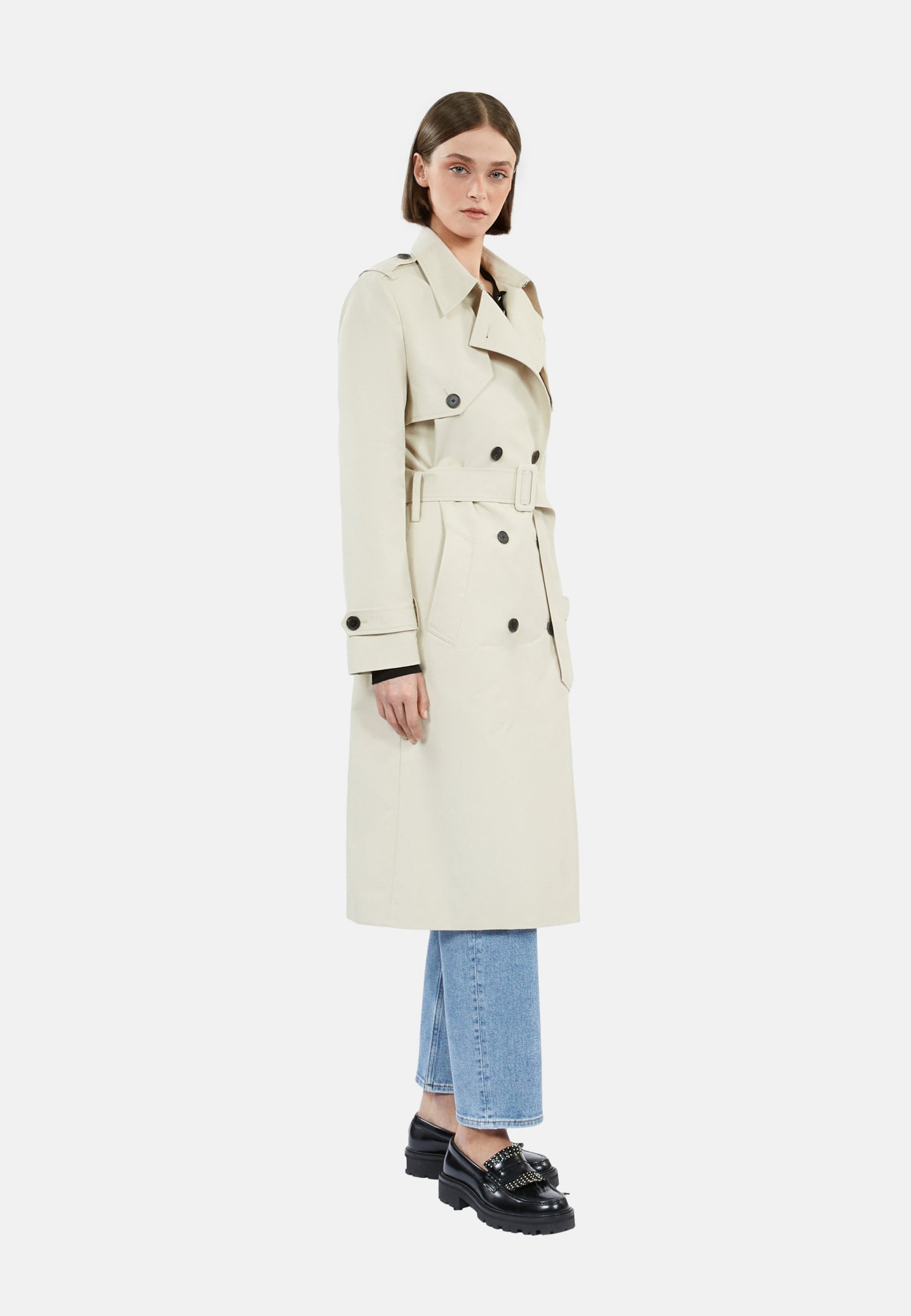 Long Trench Coat | Women | Beige