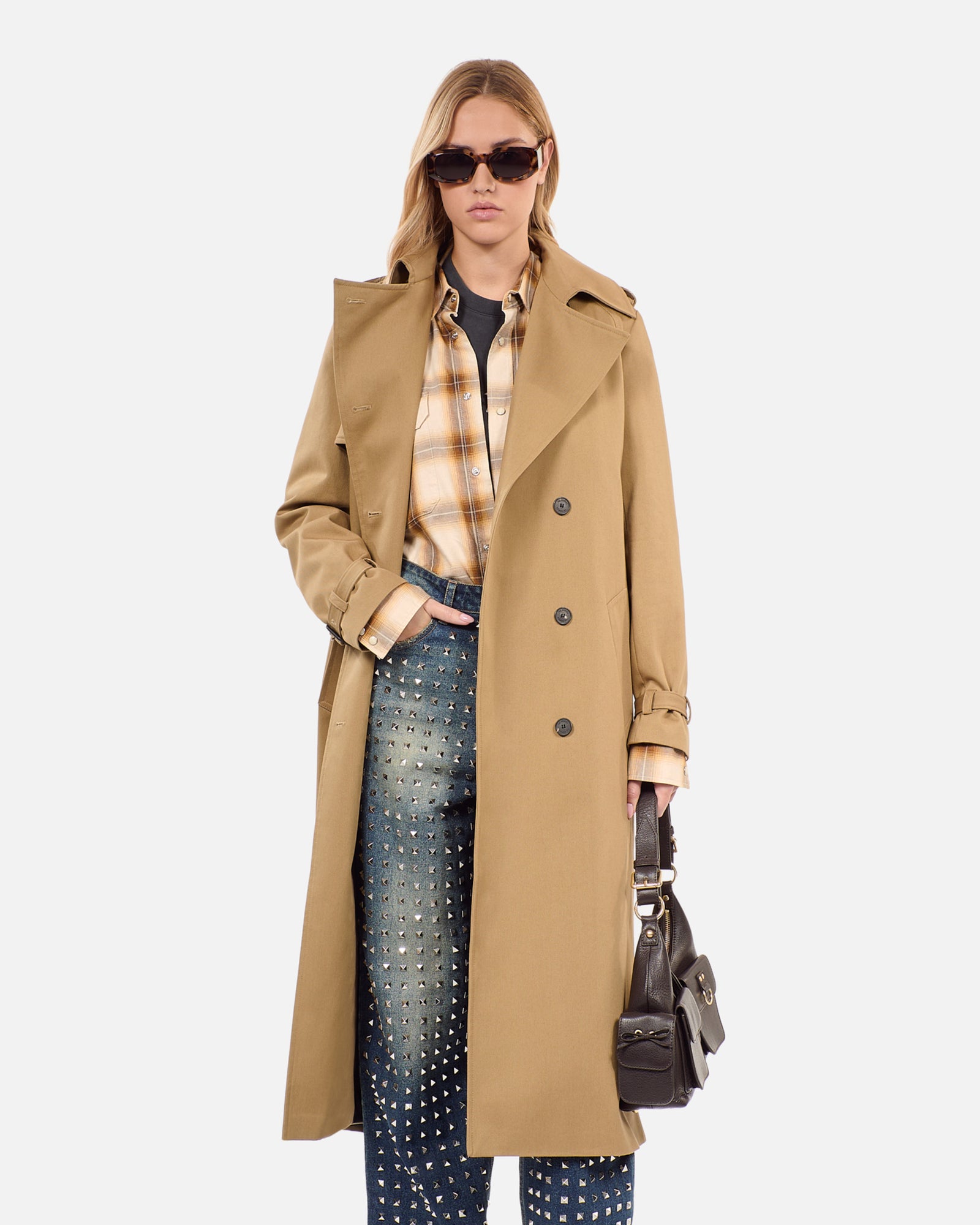 Long Trench Coat | Women | Beige