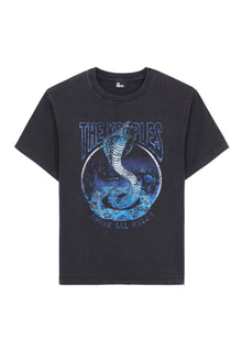 T-Shirt With Cobra Serigraphy | Women | Black Blue