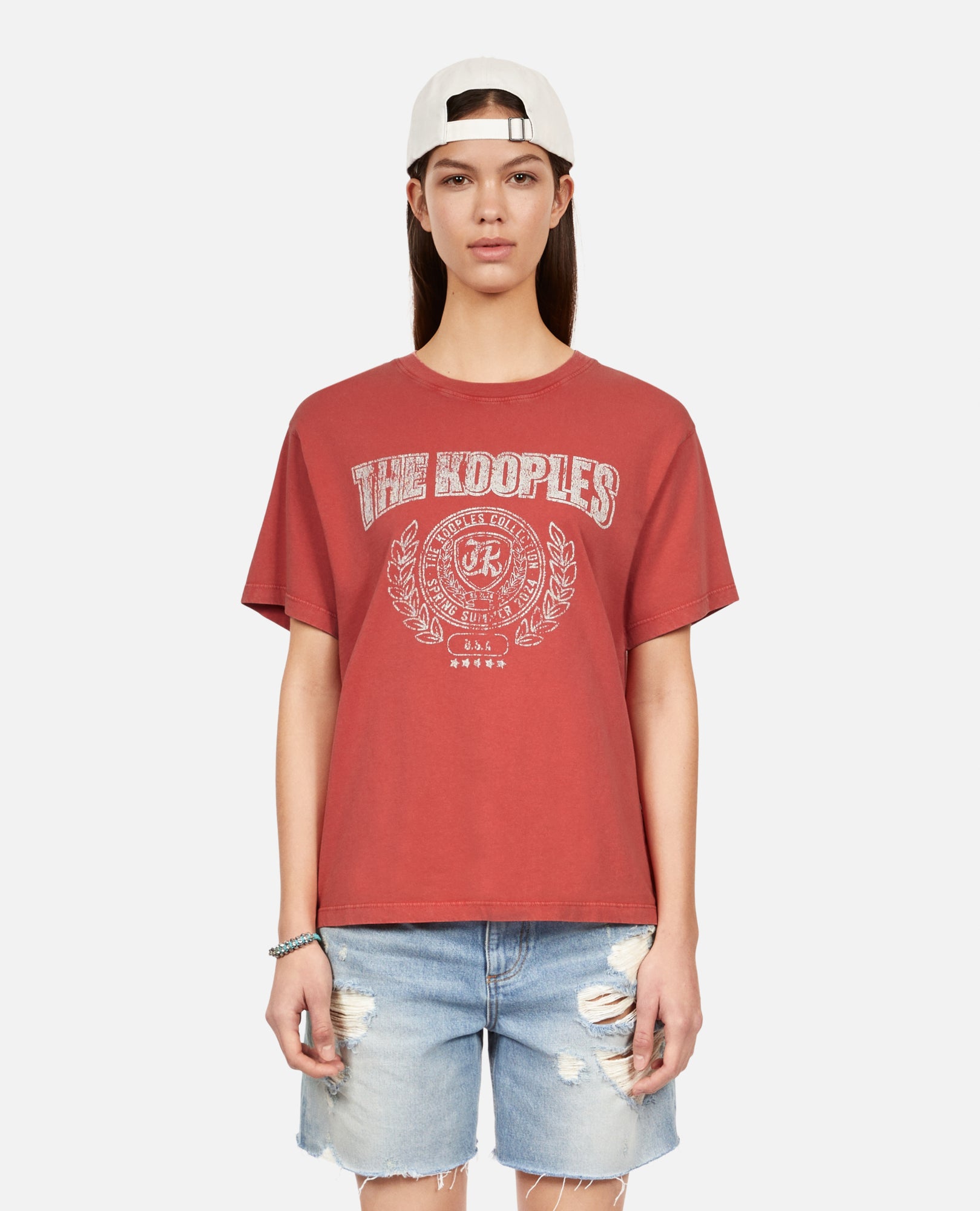 T-Shirt With Blazon Serigraphy | Women | Red Brique