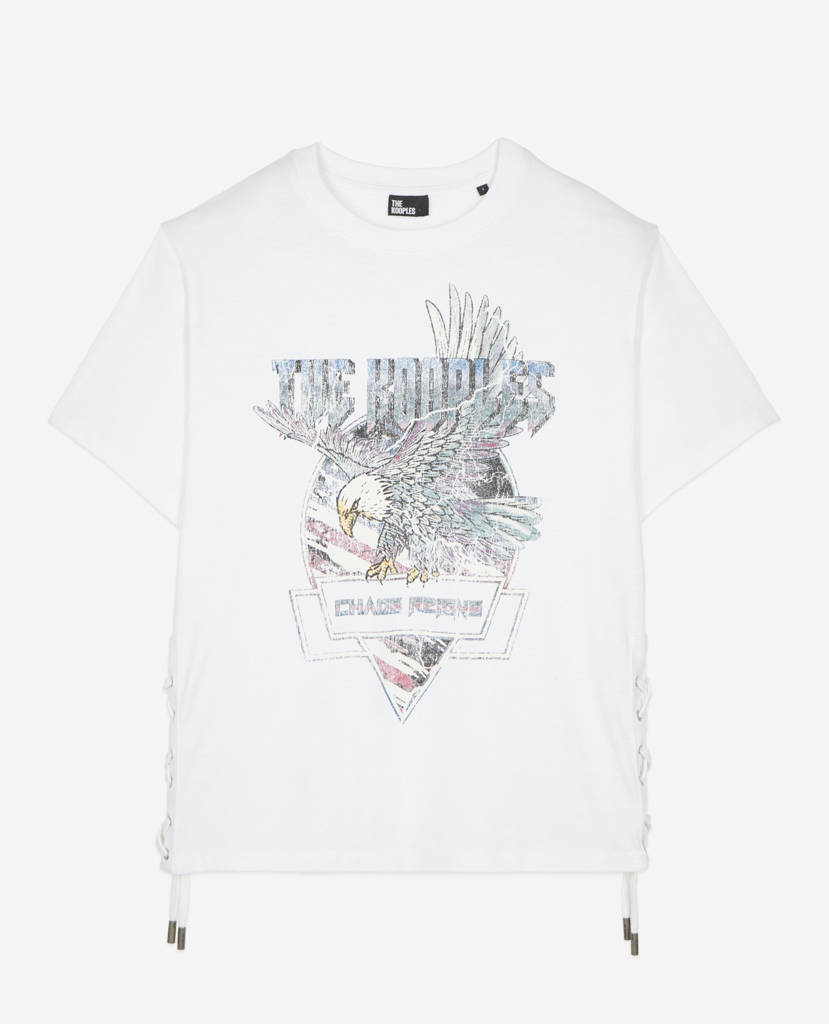 T-Shirt With Lacing And Eagle Serigraphy | Women | White