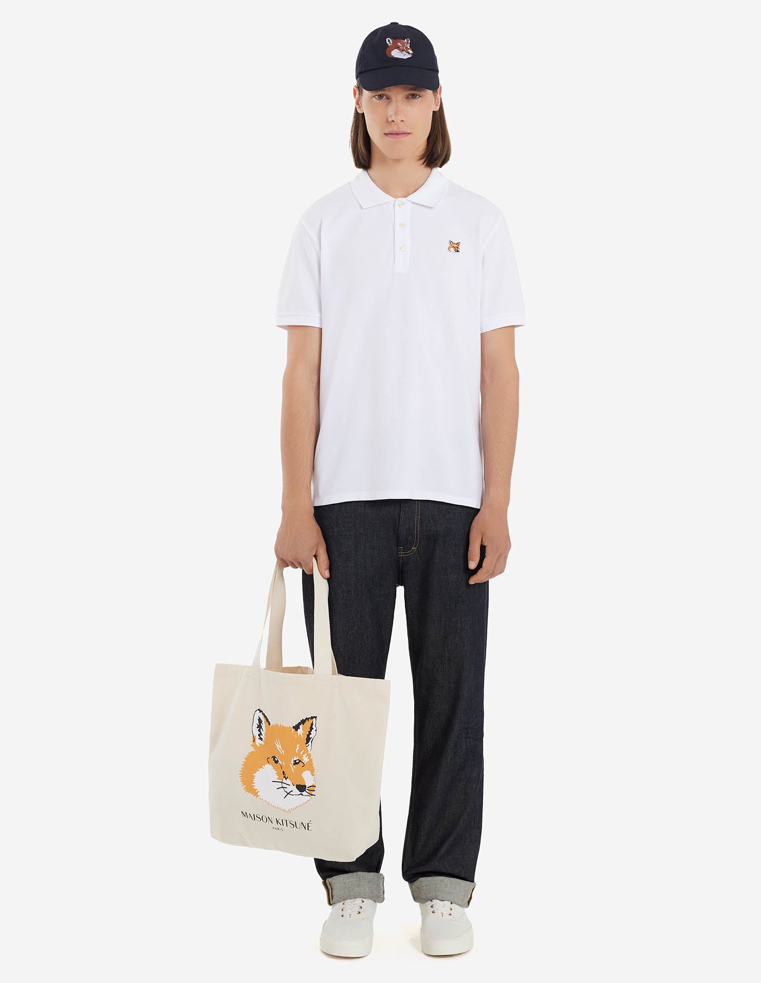 Unisex | Fox Head Patch Classic Polo | White
