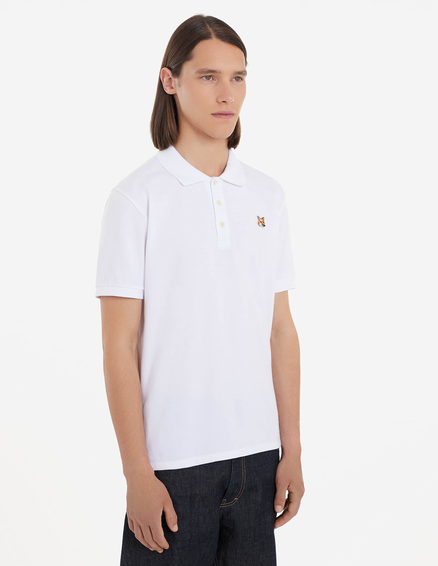 Unisex | Fox Head Patch Classic Polo | White