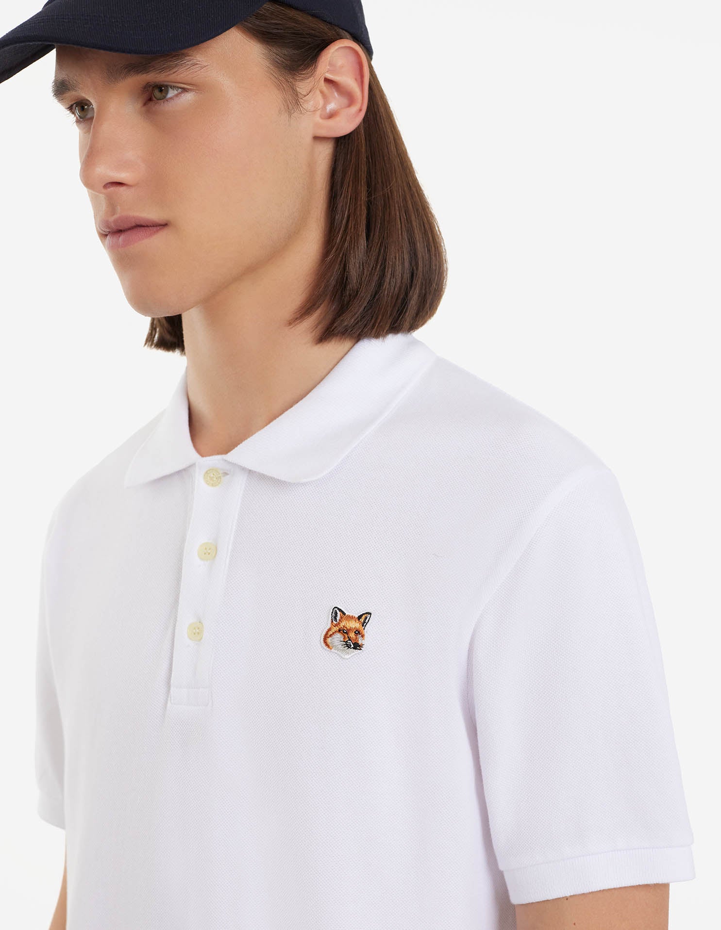 Unisex | Fox Head Patch Classic Polo | White