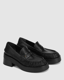 Womens | Fuse Leather Loafer | Black