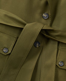 Tencel Jacket With Pockets | Women | Khaki