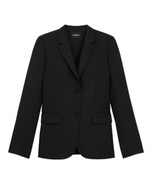 Wool Suit Jacket Cinched Cut | Women | Black