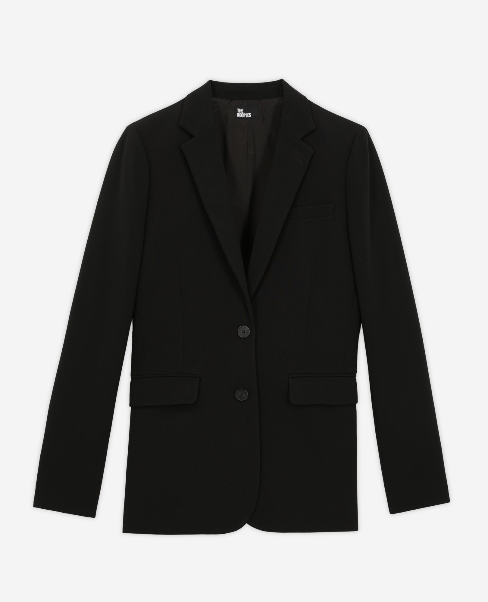 Crêpe Suit Jacket Straight Cut | Women | Black