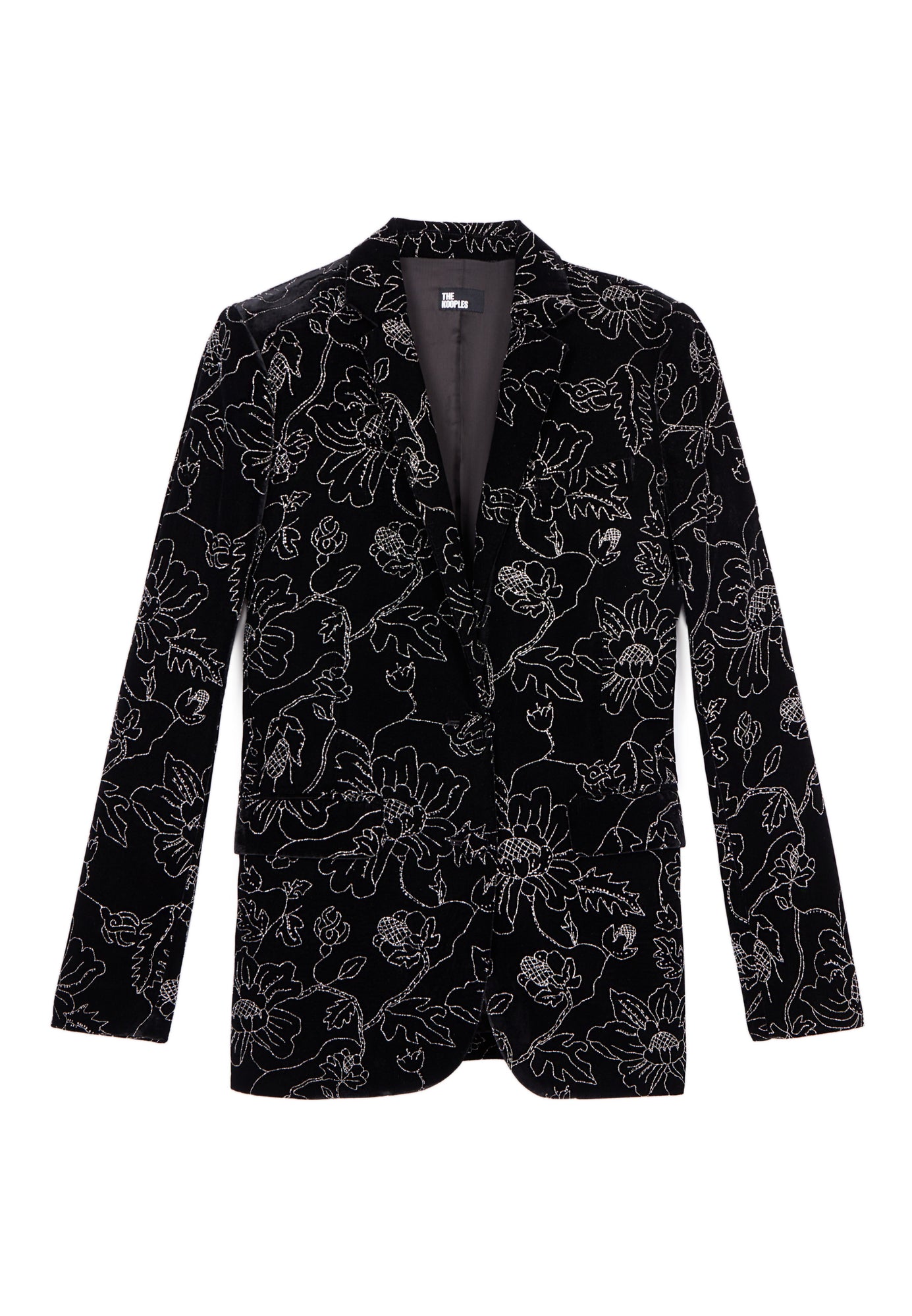 Velvet Suit Jacket | Women | Black