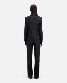 Floral Suit Jacket | Women | Black