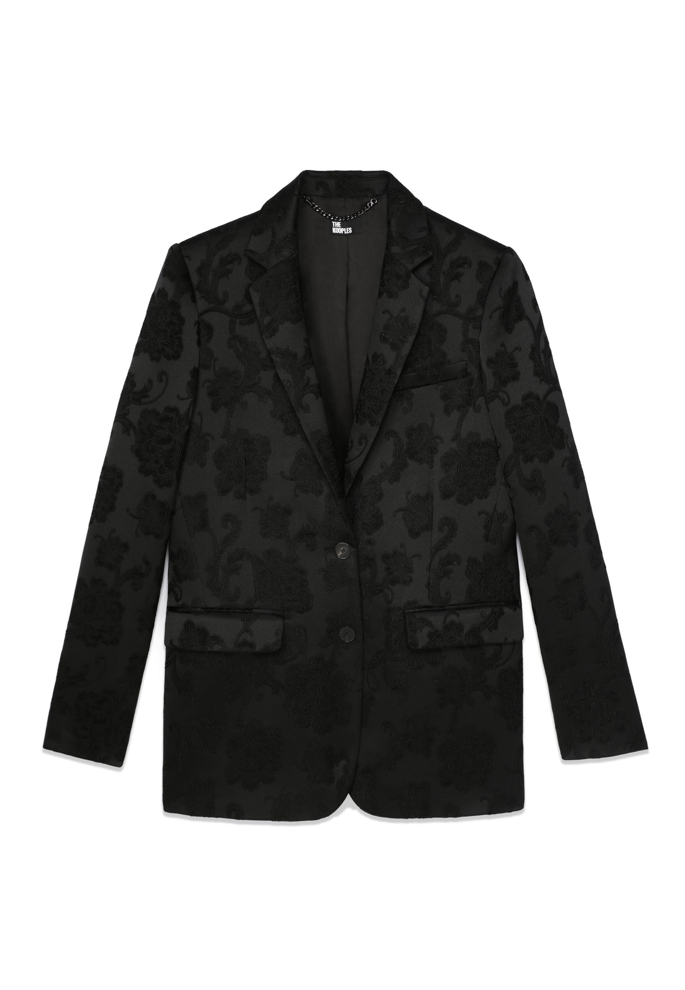 Floral Suit Jacket | Women | Black