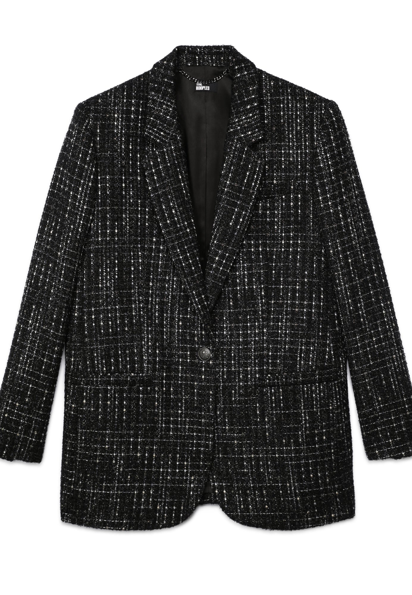 Tweed Suit Jacket | Women | Black x White