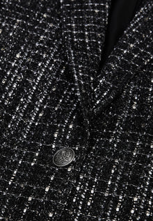 Tweed Suit Jacket | Women | Black x White