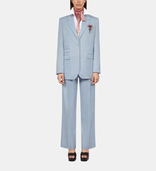 Blue Suit Jacket | Women | Lavender