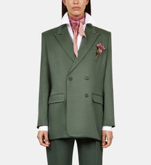 Khaki Suit Jacket | Women | Wood Khaki