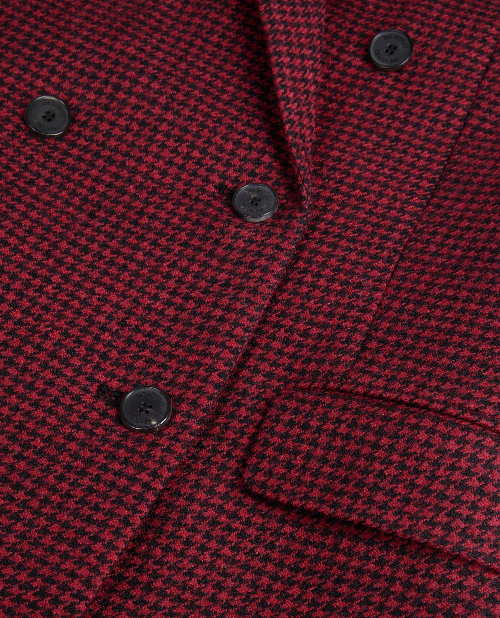 Houndstooth Blazer | Women | Black x Red