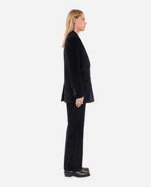 Corduroy Suit Jacket | Women | Black