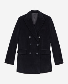 Corduroy Suit Jacket | Women | Black