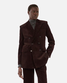 Corduroy Suit Jacket | Women | Brown