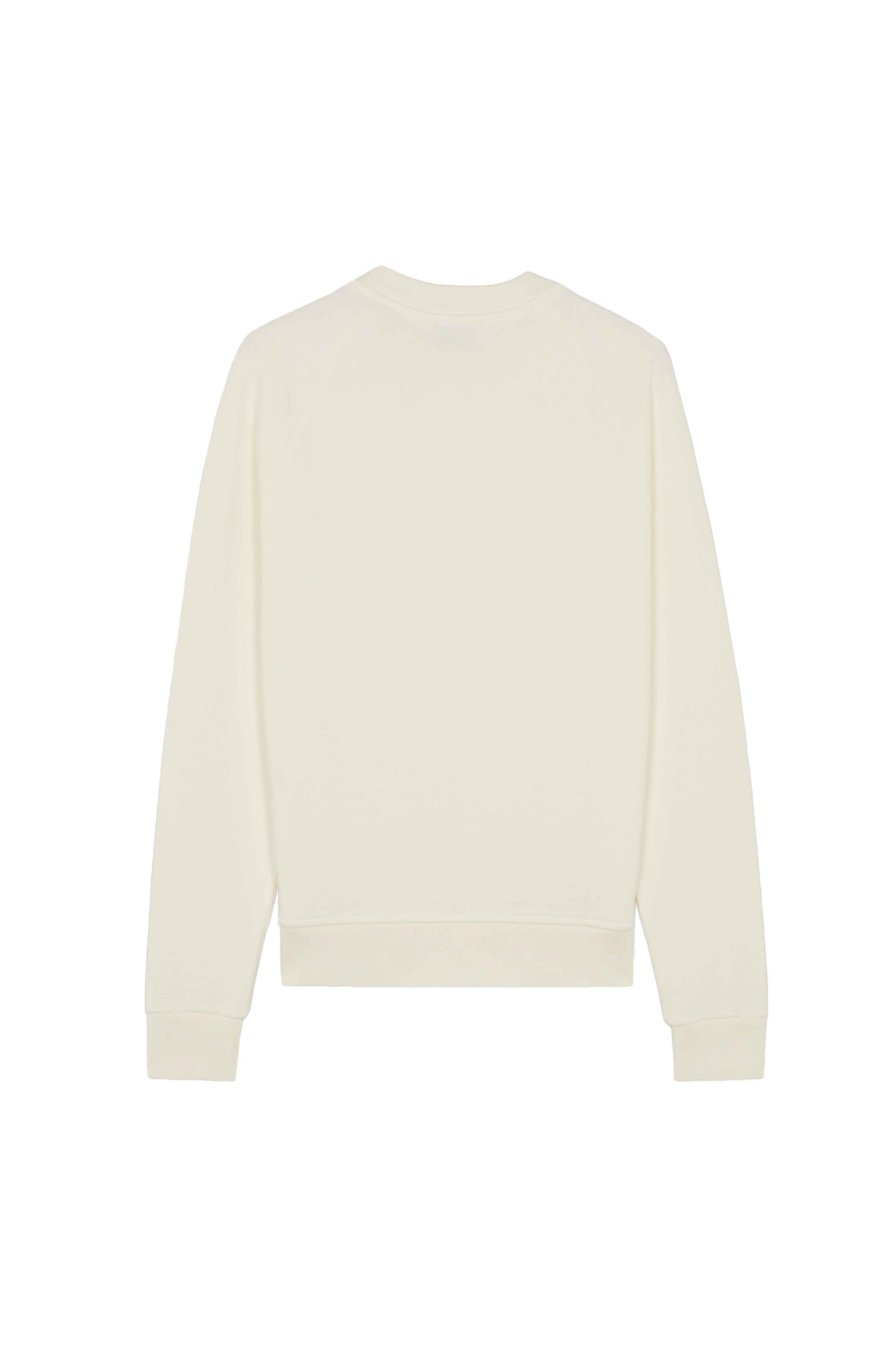 Womens | Tricolor Fox Patch Adjusted Cotton Sweatshirt | Ecru