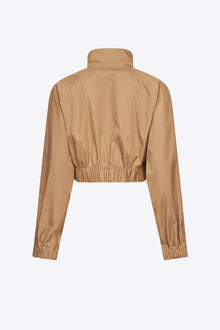 Crystal Trim Track Jacket | Camel