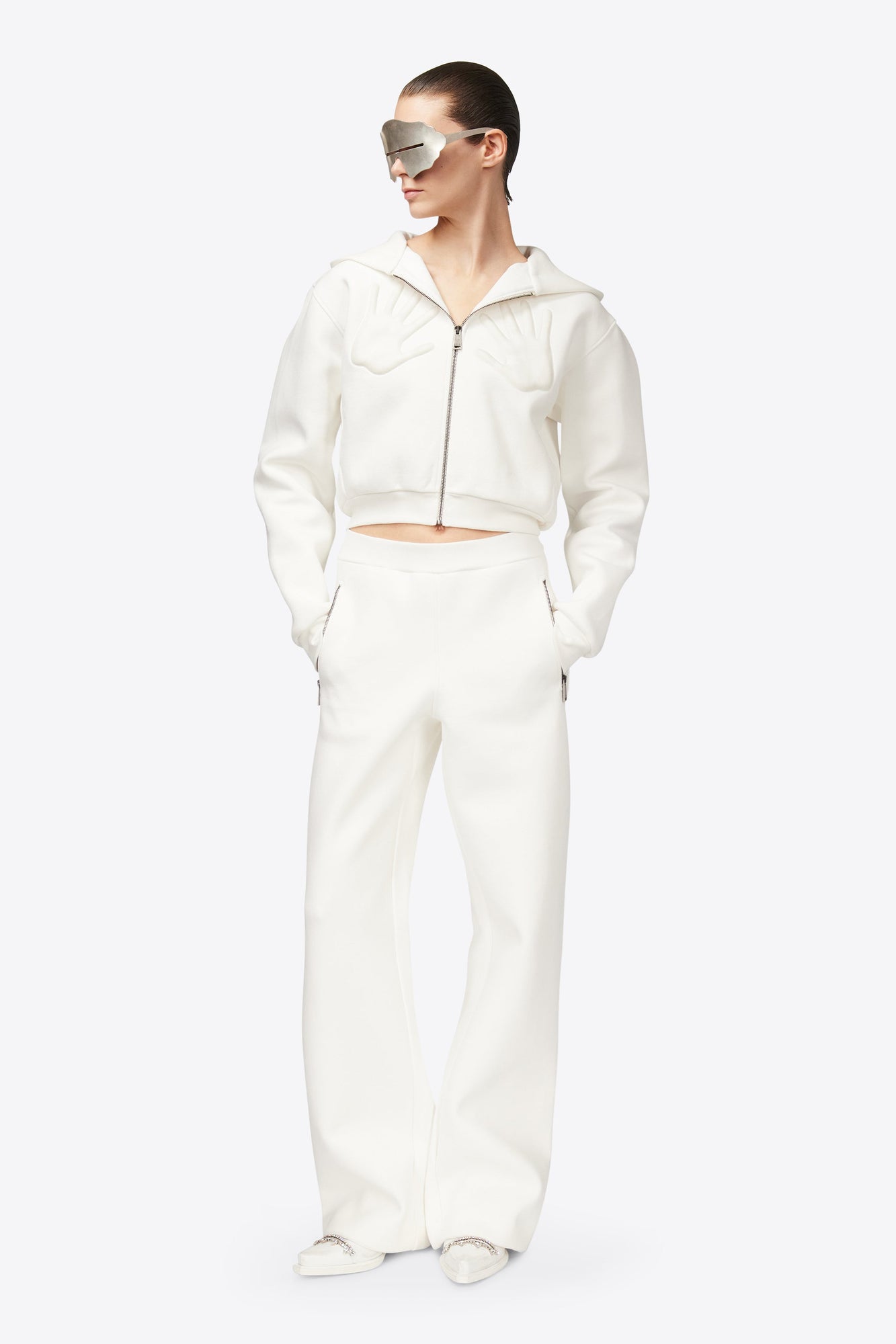 Embossed Handprint Sweatpant | Off White